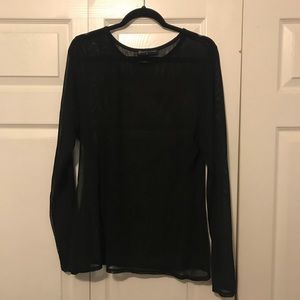 Long sleeve mesh shirt